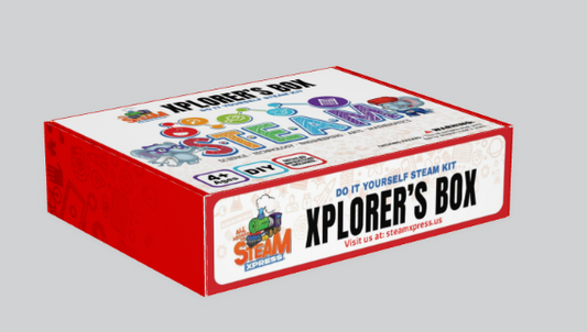 All Aboard the STEAM XPRESS® ELECTRIC SIMPLE MACHINES XPLORER’S BOX